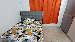 Playing with a dildo while my husband pounds me hard for double action!