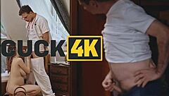 Husband watches Dr Lovegood with patient