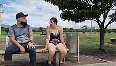 Wild Deal with Hermanastra Ends in DEEPTHROAT in Cúcuta Woods!