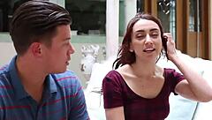 Hot stepsister gets bold anal fuck from stepbro