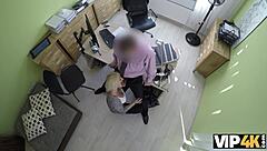 Sexy blonde teen gets fucked for cash