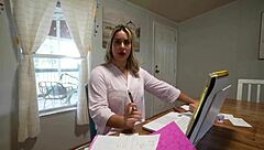 My step-mom uses my help for her video