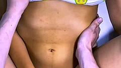 best friend and cheater lock eyes, hands touch, ending in bedroom desire