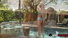 Busty Holly Heart Endures Rough Interracial Pussy Pounding In Stockings