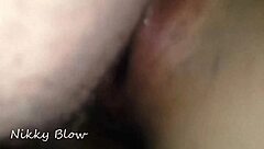 Pierced Cock Penetrates Wet Slutty Pussy in Closeup