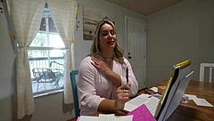 My step-mom uses my help for her video