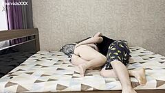 She came first, then he in her mouth?