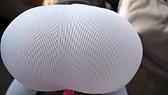 caught step sister masturbating and helped through yoga pants hole