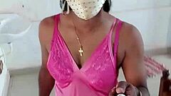 i'm lara dsouza, sexy cd in pink satin, mummified