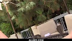 College BFFs Practice Cowgirl, Missionary, and Doggy Before Facial from Instructor