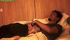 Watching a movie with my stepfather, I accidentally swallow his penis, almost getting caught