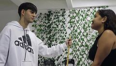 damn! latina brunette babe fucked on pool table by older stepbrother during lessons!