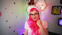 I love how my petite cosplay step-sister blows me with that ahegao face and takes my load!