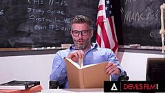 naughty teen katie kush teases teacher in classroom