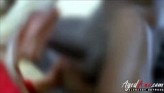 Mature Ava enjoys rough play with Jack.