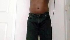 Shaving and masturbating privately