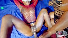 cock hungry chocolate bae drags bestie to club to share black bull's huge cock squirting everywhere