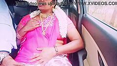 Beautiful Sexy Saree HOUSEWIFE DIRTY TALKS With BOYFRIEND In CAR Indian Romance