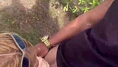 married blonde from sao paulo fucks lover on rio beach