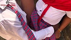 Horny Schoolgirl Seduces Senior With Big Black Cock