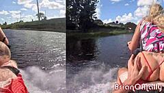 Skinny Stephanie Love Teases And Deepthroats Big Cock On Jet-Ski With Brian Omally