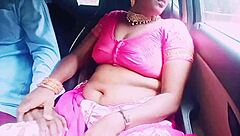 Beautiful Sexy Saree HOUSEWIFE DIRTY TALKS With BOYFRIEND In CAR Indian Romance