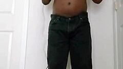 Shaving and masturbating privately