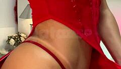 Wife Dresses as Christmas Gift for Husband