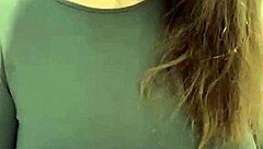 Stepmother Caresses Her Milky Tits Until She Orgasms