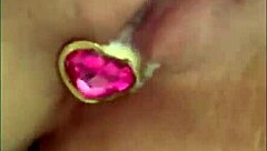 Beautiful mexican latina masturbates with dildo in hot morning