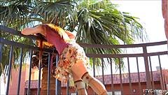 Dolly little redhead masturbating on camera