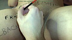 9 Months Pregnant Babe Gets Lewd Body Writings On Big Boobs