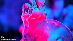 Sexy Redhead Crushes Cup Noodles With Feet