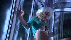 Young Couple's Passionate Sex On Cold Evening