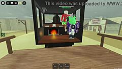 Does the ladyboy get banged in a gangbang while staying afk?