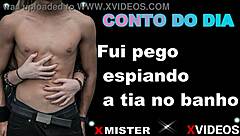 Caught Spying on Aunt Bathing