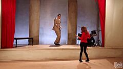 lexis redhead ass bounces in leggings during parody fucking