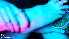 Sexy Redhead Crushes Cup Noodles With Feet