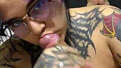Latina Sucks Neighbor's Monster Dick Sloppily
