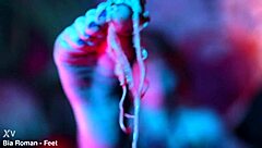 Sexy Redhead Crushes Cup Noodles With Feet