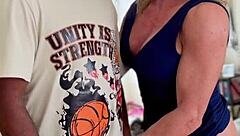 fan wins contest ~ gives huge creampie ride