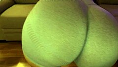 Big Booty Teen Twerks In Wet Yoga Shorts