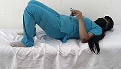 busty nurse teases juicy pussy in hospital