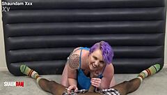 Smoking Cigs on Shaundamxxx Big Black Cock