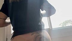 Horny Wife Calls Cuckold Husband To Suck Neighbor's Big Cock