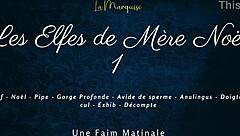 French elves give dirty talk in outdoor public