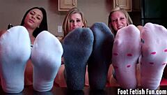 Feel the Intense Teasing as We Use Our Feet to Guide Your Jerking Off Session with Sucking and Licking.