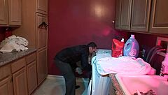 gagged bdsm roped housewife fantasy! rough sex deepthroat choking