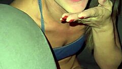 The day when the cute girl took three balls in her mouth
