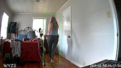 Hidden Camera - Step Mom Comes Home From Shopping Tries On New Clothes And Masturbates